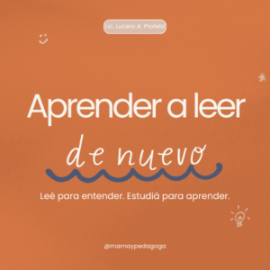Aprender a leer (de nuevo)