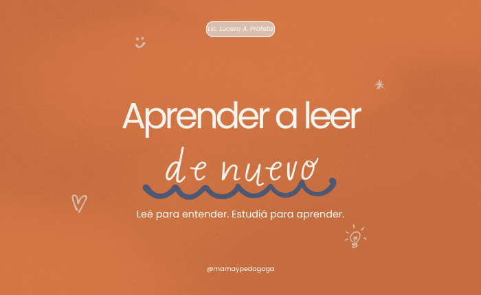 Aprender a leer (de nuevo)